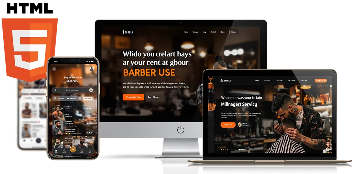 Miami business website design shown across desktop, tablet and mobile devices